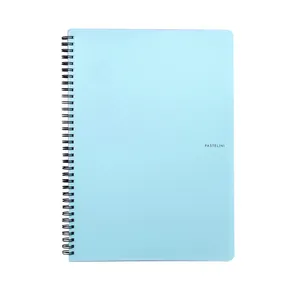 Doppeldrahtblock A4 PP PASTELINI blau